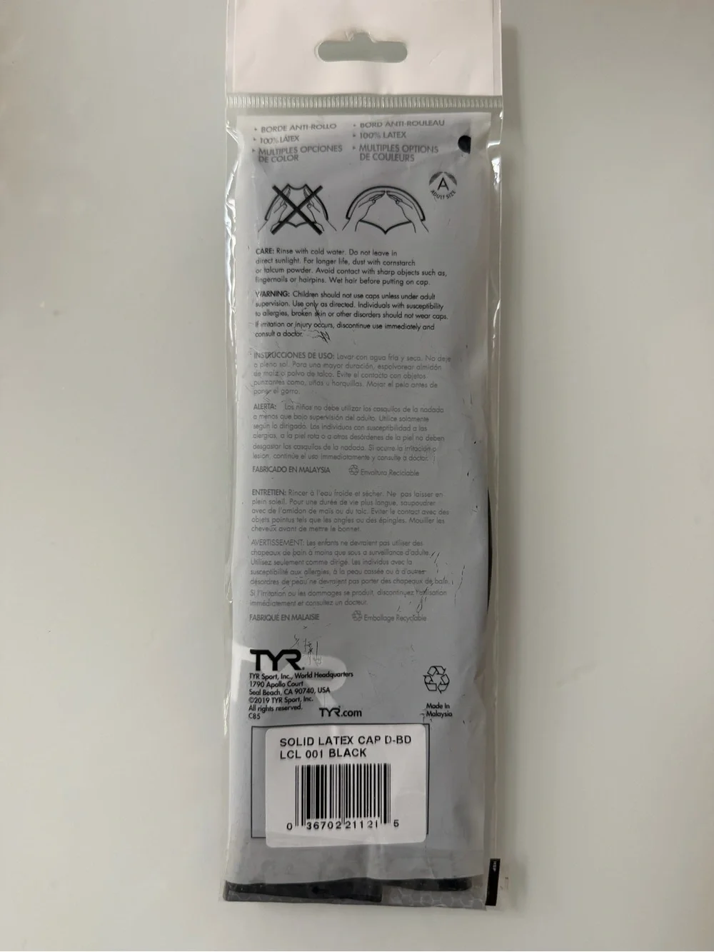 TYR latex adult